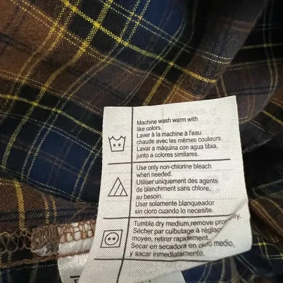 Carhartt Plaid Button Down Long Sleeves Double Pocket Shirt | Men's Size Large - Picture 6 of 9